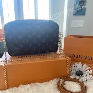 ❤️ Rare Authentic Vintage LV Trousse PM Cosmetic Crossbody Bag Purse Cute❤️